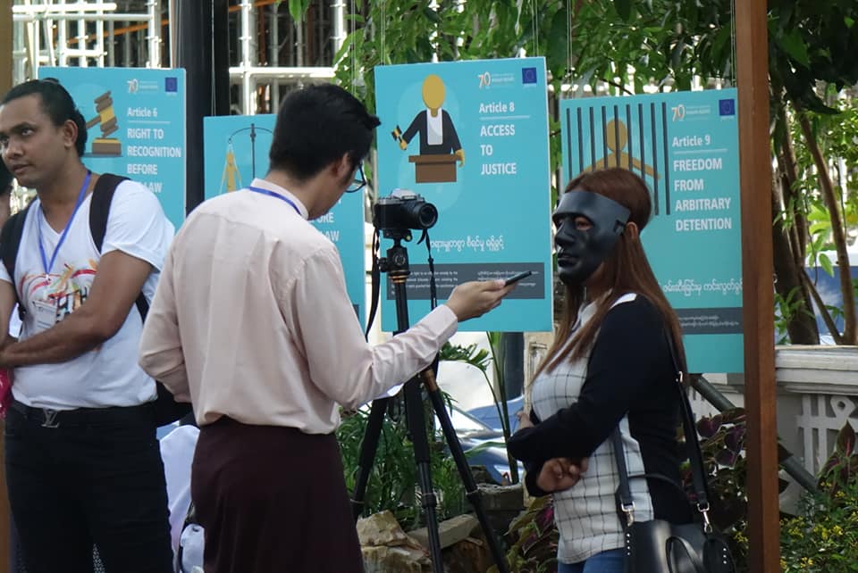 ျမန္မာႏုိင္ငံ လူ႔အခြင့္အေရးေန႔ က်ငး္ပ (ဓာတ္ပုံ)