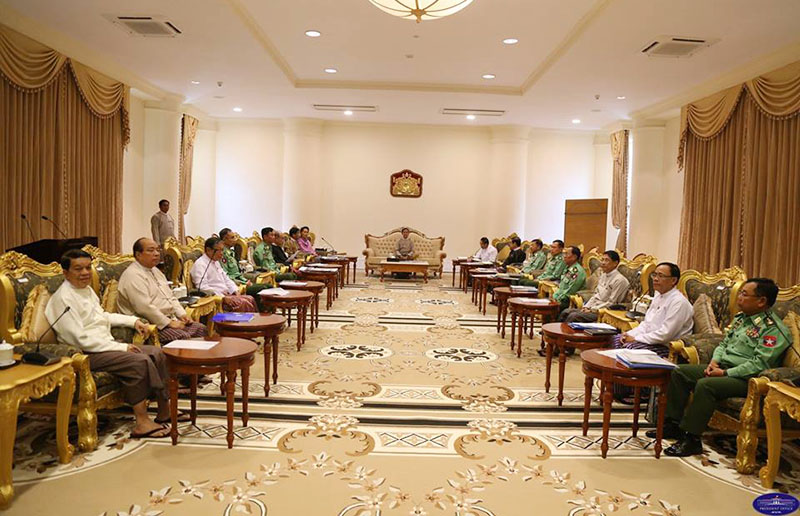 ျပည္တြင္းလံုၿခံဳေရးကိစၥ သမၼတအိမ္ေတာ္တြင္ အစည္းအေဝး က်င္းပ