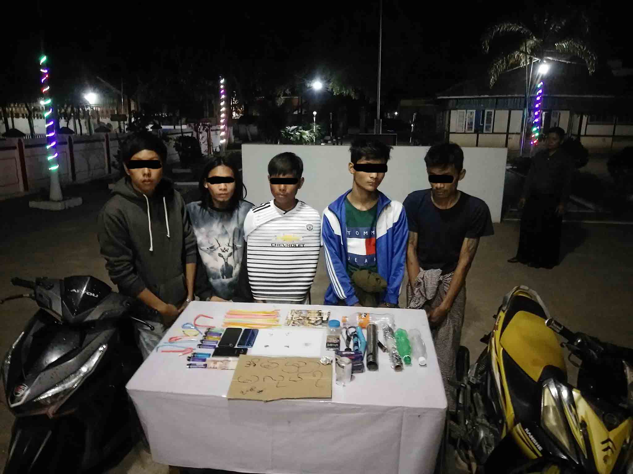 ပခုကၠဴတြင္ မူးယစ္ေဆး၀ါးမႈျဖင့္ လူ ၅ ဦးကိုဖမ္းဆီး