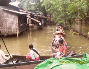 သာေပါင္းျမို့နယ္ ဒုတိယအၾကိမ္ ေရၾကီး