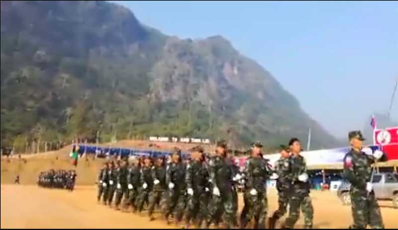ႏွစ္ ၇၀ ျပည့္ ကရင့္ေတာ္လွန္ေရးေန႔အခမ္းအနားအတြက္ စစ္ေရးျပ အစမ္းေလ့က်င့္