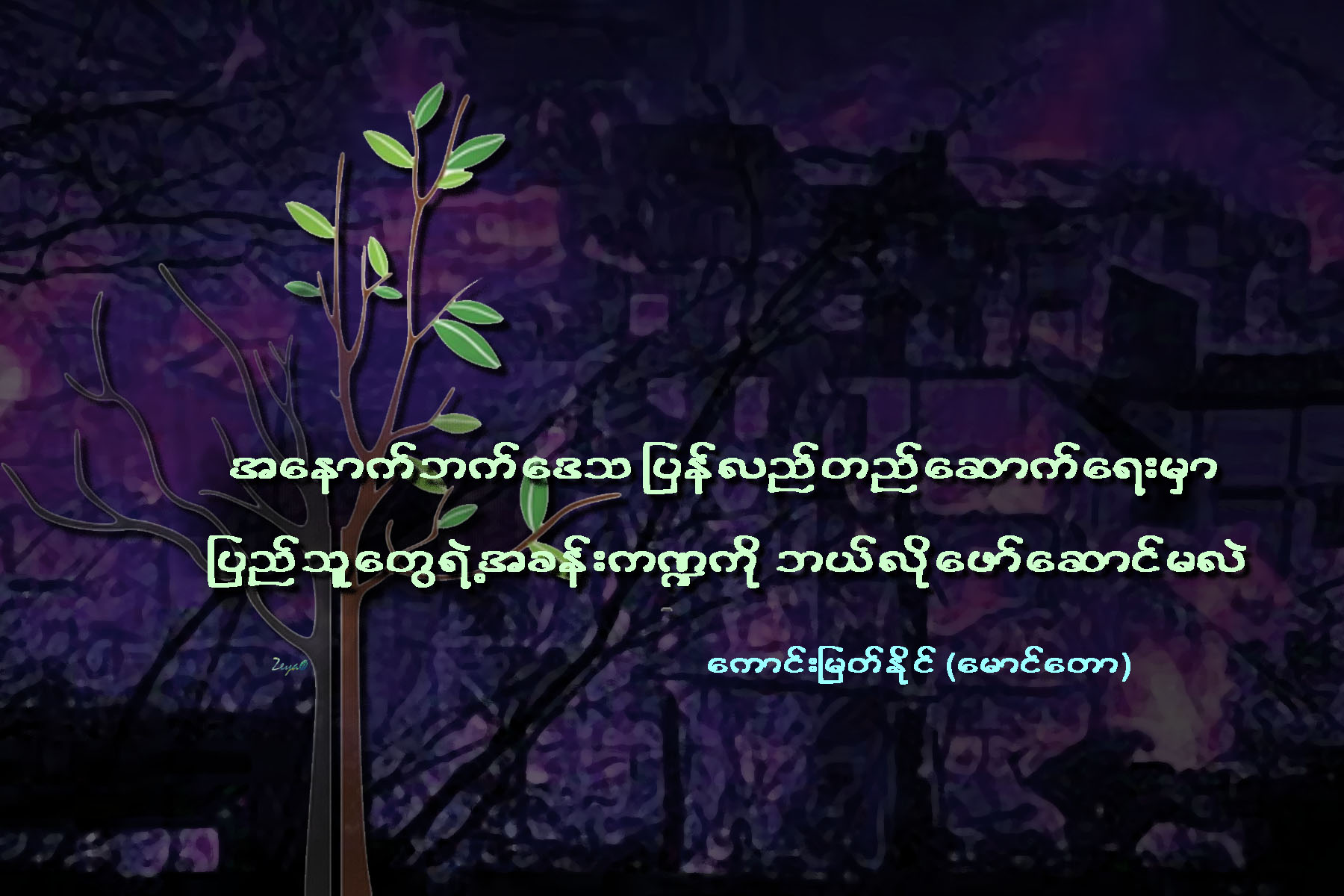 အေနာက္ဘက္ေဒသ ျပန္လည္တည္ေဆာက္ေရးမွာ ျပည္သူေတြရဲ႕ အခန္းက႑ကို ဘယ္လိုေဖာ္ေဆာင္မလဲ
