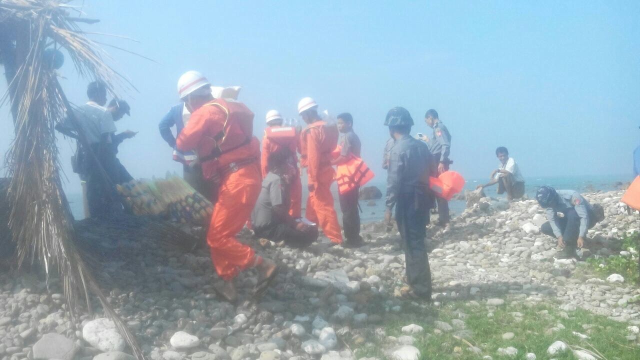“ဆင္ေျပာင္”သေဘၤာနစ္ျမဳပ္ ေပ်ာက္ဆုံးေနသူမ်ားကို လိႈင္ႀကီးေန၍ ကယ္ဆယ္ရန္ခက္ခဲေန