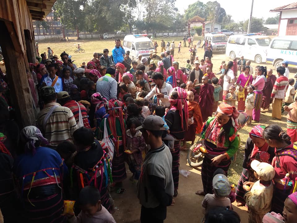 တိုက္ပြဲျဖစ္မွာ စိုးရိမ္၍ ပေလာင္ရြာသား ၅၀၀ ေက်ာ္ ထြက္ေျပးတိမ္းေရွာင္