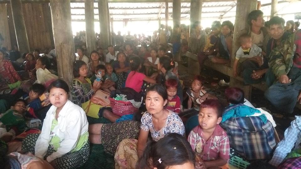 ေျမာက္ဦးၿမိဳ႕နယ္​တြင္ တပ္မေတာ္ႏွင့္ ေအေအ တိုက္ပြဲျဖစ္၍ ရြာသားမ်ား ထြက္ေျပးလာ