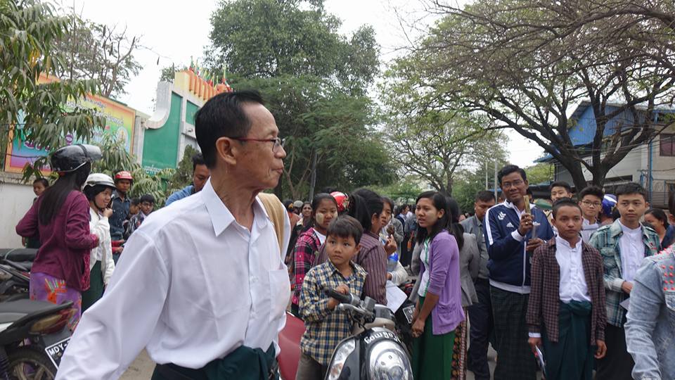 ခ်မ္​း​ေအးသာစံ အ.ထ.က (၅)တြင္ ၇၃ ႏွစ္​အရြယ္ ​အဘိုးအို စာေမးပြဲေျဖဆို