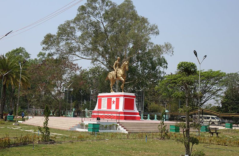ဗုိလ္ခ်ဳပ္ေၾကး႐ုပ္ထားရွိသည့္ ကႏၵာေဟဝန္ပန္းၿခံတြင္ လုံၿခံဳေရးတုိးျမႇင့္