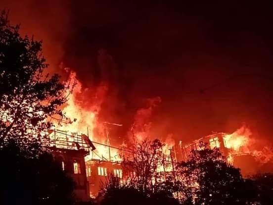 မင္းတပ္ၿမိဳ႕တြင္ လူေနအိမ္ ၄ လုံး မီးေလာင္