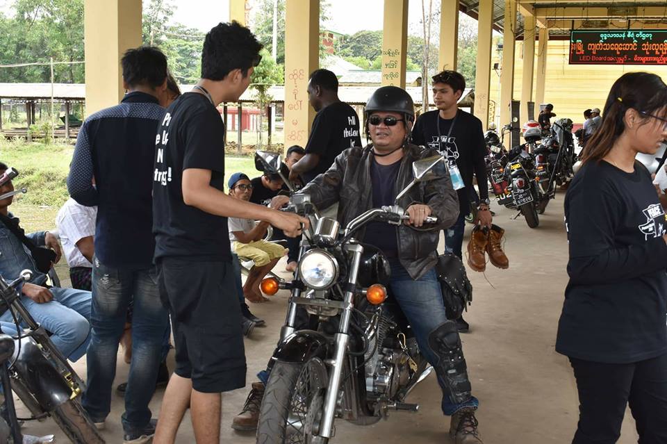ၿငိမ္းခ်မ္းေရးအတြက္ မိုင္ေပါင္း ၁၅၀၀ ဆိုင္ကယ္စီးအဖြဲ႔ ျဖဴးၿမိဳ႕နယ္ ေရာက္ရွိ