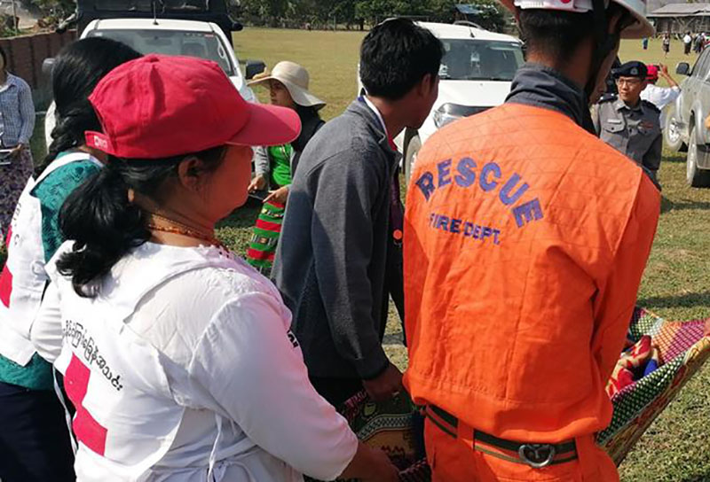 ကေလးၿမဳိ႕နယ္တြင္ မုန္တိုင္းသဘာဝေဘး ႀကဳိတင္ျပင္ဆင္ေလ့က်င့္