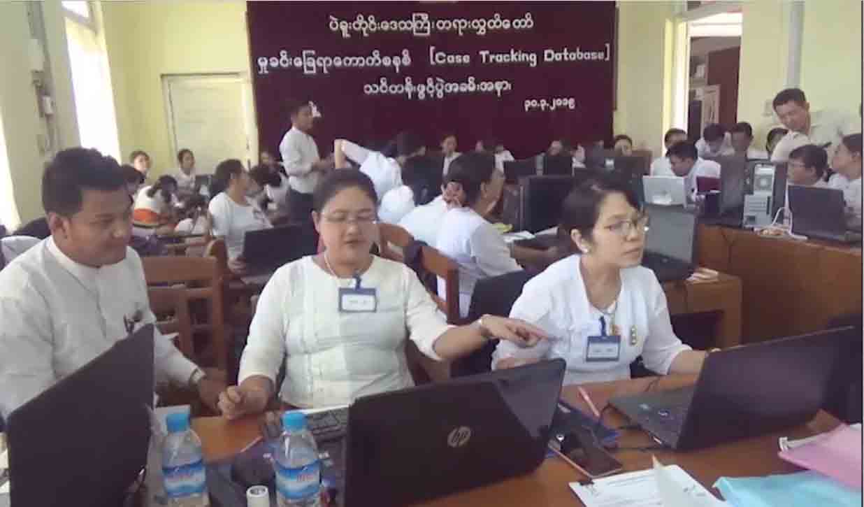 မႈခင္းေျခရာေကာက္စနစ္ ပဲခူးတိုင္းတရား႐ုံးလႊတ္ေတာ္တြင္ သင္ၾကားေပးေန
