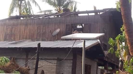 ကနီတြင္ ေလျပင္းေၾကာင့္ ေနအိမ္ ၇၀ ေက်ာ္ ေလေဘးသင့္၊ ေနအိမ္ ၃ လုံး ၿပိဳက်