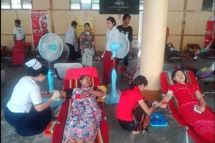 မႏၱေလးၿမိဳ႕ ျပည္သူ႔ေဆး႐ုံႀကီးအတြက္ စုေပါင္းေသြးလႉဒါန္း၊ ေသြးအိတ္ ၁၀၀၀ ခန္႔ရရွိ