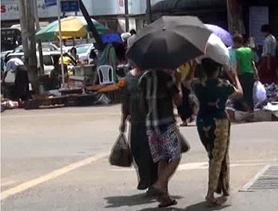 ရက္ပိုင္းအတြင္း မိုးရြာ၍ အပူခိ်န္ေလ်ာ့လာႏိုင္ဟု မိုးဇလခန္႔မွန္း