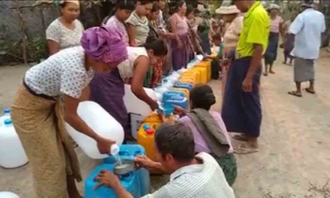 ဝက္​လက္​ၿမိဳ႕နယ္၊ ေက်း႐ြာမ်ား၌ ေရကန္မ်ားခမ္းေျခာက္ၿပီး ​ေသာက္​​သံုးေရ အခက္အခဲႀကံဳေန