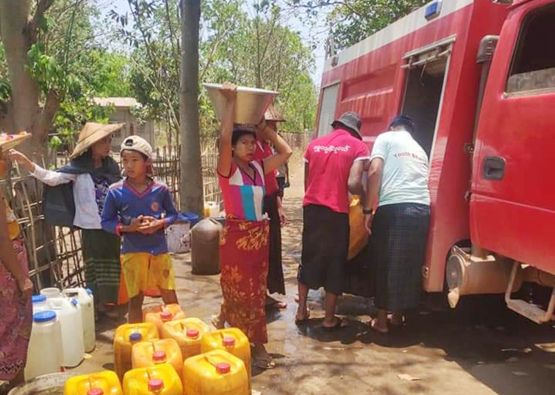 ေရႊက်င္တြင္ လူဦးေရ ၃၀၀၀ ေက်ာ္ ေရရွားပါးသည့္ အခက္အခဲ ႀကံဳေနရ