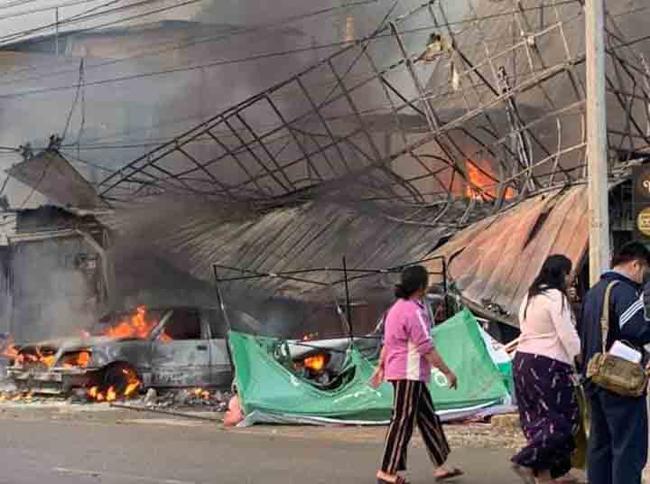 ကြတ္ခိုင္တြင္ မီးေလာင္မႈျဖစ္ပြား၊ ပရဟိတကူညီသူ ၁ ဦးအပါအ၀င္ လူ ၂ ဦး ေသဆံုး