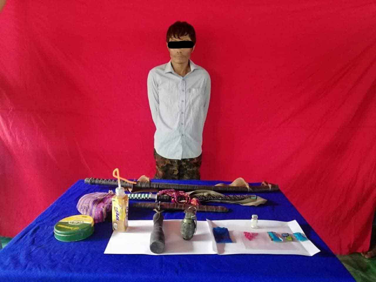 အင္းေတာ္ႀကီးတြင္ မူးယစ္ေဆးႏွင့္ လက္ပစ္ဗံုးဖမ္းမိ၊ တရားခံက ရဲကို ဓားျဖင့္ခုတ္ခုခံ