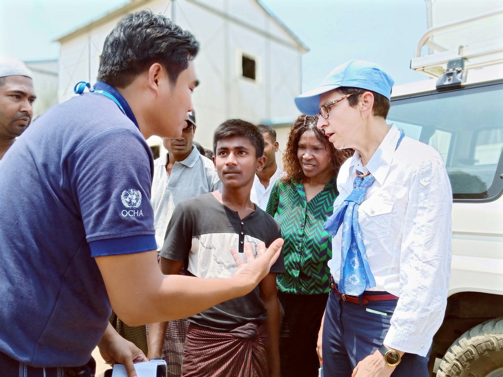 ကုလလက္ေထာက္အေထြေထြအတြင္းေရးမႉး မြတ္စလင္ဒုကၡသည္စခန္း သြားေရာက္