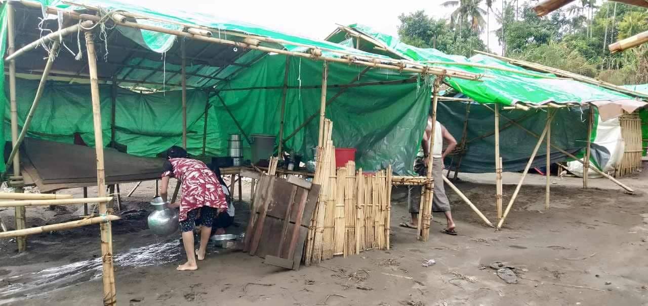 ေျမာက္ဦးတြင္​ ေလဆင္ႏွာေမာင္းေၾကာင့္ ရခိုင္စစ္ေရွာင္တဲအိမ္ ၃၆ လုံး ပ်က္စီး