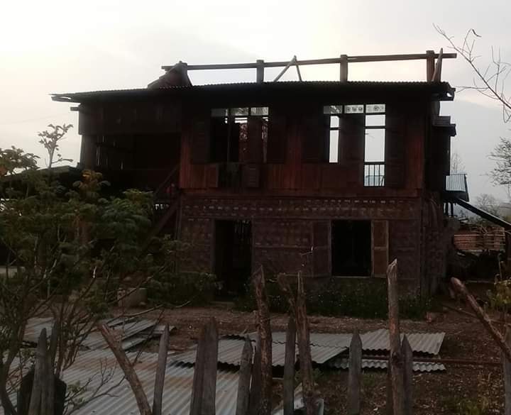 ငဖဲၿမိဳ႕နယ္​တြင္ ​ေလျပင္​း​ေၾကာင့္ ေနအိမ္​ ၁၇၀ ခန္​႔ အမိုးလန္​ ပ်က္​စီး