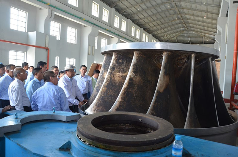 မုန္းေခ်ာင္း ေရအားလွ်ပ္စစ္ ဓာတ္အားေပးစက္႐ုံ ဓာတ္အားထုတ္လႊတ္ႏိုင္စြမ္း ၅ ပံု ၁ ပံုသာရွိ