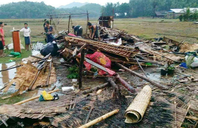 ႏိုင္ငံတ၀န္း ေလျပင္းတိုက္ခတ္၍ လူ ၇ ဦး ေသဆံုး၊ အိမ္ေထာင္စု ၁၃၀၀၀ ေက်ာ္ ေလေဘးသင့္
