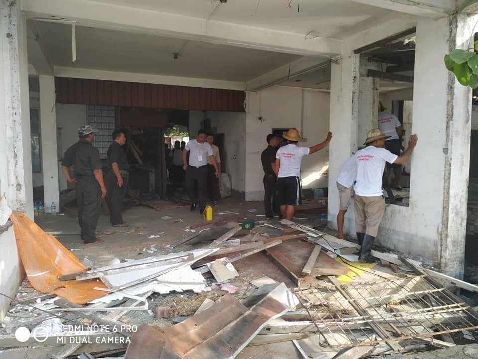 ေတာင္ဥကၠလာ ေဘလီတံတားအနီး စက္႐ုံ၊ ေနအိမ္၊ ဆုိင္ခန္းမ်ားကုိ အင္အားသုံးဖယ္ရွား