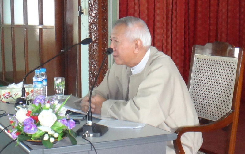 စီးပြားေရး အၾကံေပးအဖြဲ့ေခါင္းေဆာင္ ဦးျမင့္ ေဟာေျပာပဲြ က်င္းပ
