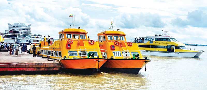 Water Bus ခရီးစဥ္ကုိ ပုဇြန္ေတာင္ေခ်ာင္းအတြင္း တိုးခ်ဲ႔ေျပးဆြဲမည္