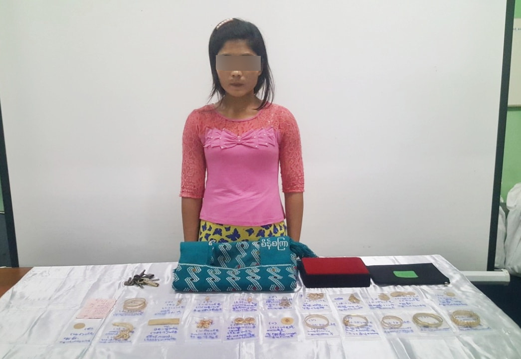 ၿမိတ္တြင္ ေဖာက္ထြင္းခံရသည့္ ေရႊထည္ပစၥည္းအခ်ိဳ႕ႏွင့္ လက္ခံထားသူအား ဖမ္းမိ