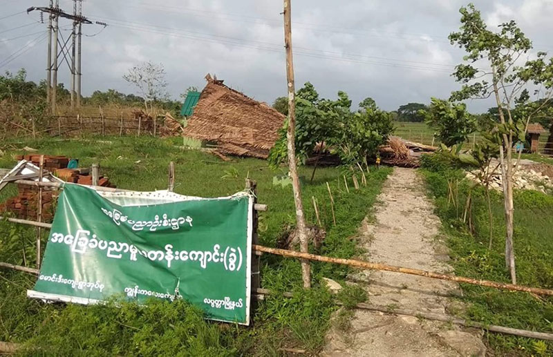 လပြတၱာတြင္ ေလျပင္းေၾကာင့္ စာသင္ေက်ာင္းႏွင့္ ေနအိမ္အခ်ဳိ႕ ပ်က္စီးဆုံး႐ႈံး