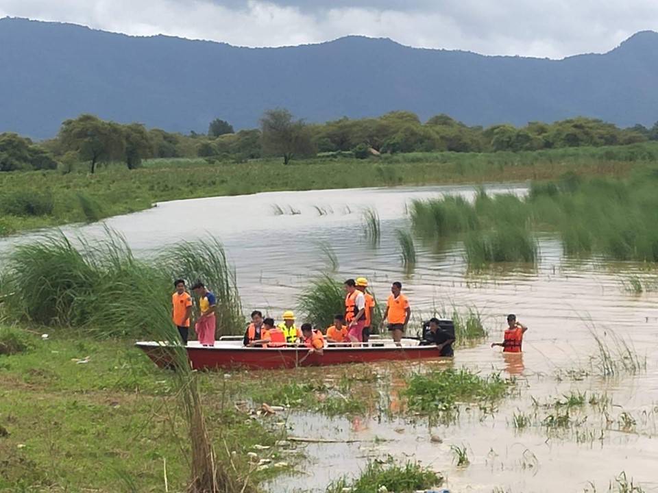 ျမစ္ေရႀကီးေနသျဖင့္ ဘီးလင္းၿမိဳ႕နယ္တြင္ ကယ္ဆယ္ေရးစခန္း ၄ ခု ဖြင့္လွစ္