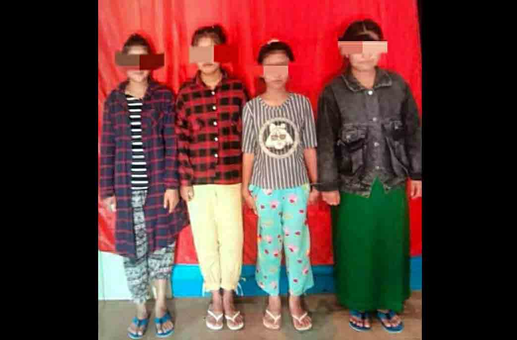 မိန္းကေလးငယ္ ၁ ဦးကို အ၀တ္ခၽြတ္ၿပီး အုပ္စုဖြဲ႔ရိုက္ႏွက္မႈျဖင့္ မိန္းကေလး ၄ ဦးဖမ္းဆီးခံရ 
