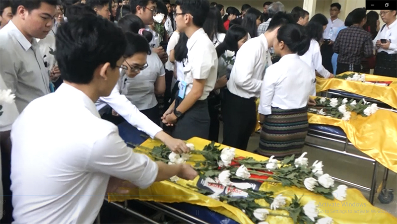 ဝိညာဥ္မဲ့ ျမတ္ဆရာ ဂုဏ္ျပဳပြဲ ရန္ကုန္ ေဆးတကၠသုိလ္ ၁ တြင္က်င္းပ  