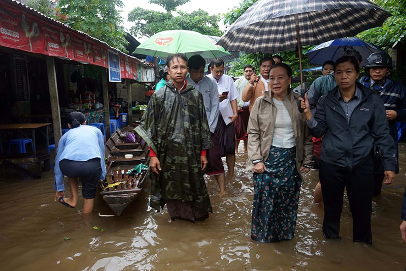 ကရင်ပြည်နယ်တွင် ရေဘေးကယ်ဆယ်ရေးစခန်း ၆ ခုဖွင့်လှစ်၊ ကျောင်း ၂၀ ပိတ်ထားရ