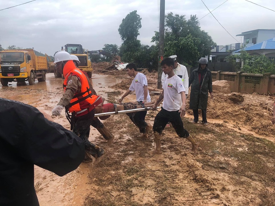 ပေါင်မြို့နယ် တောင်ပြိုကျမှု သေဆုံးသူ ၁၈ ဦးရှိပြီ၊ ၄၁ ဦး ဒဏ်ရာရ