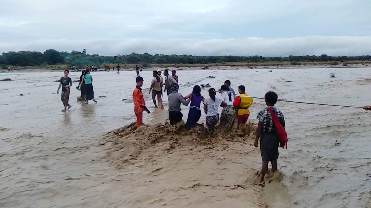စဉ့်ကူးချောင်း ချောင်းရေအကျများ၍ ယာဉ်များဖြတ်သန်းခွင့် ယာယီပိတ်
