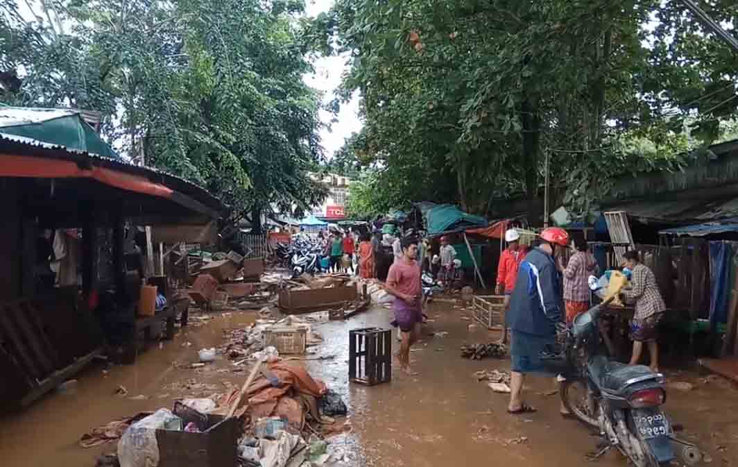 ရေးမြို့ မြစ်ရေကြီးမှု ဆုံးရှုံးမှုများပြား၊ ပြန်လည်ထူထောင်ရေးအရေးပေါ် အကူအညီလိုအပ်နေ