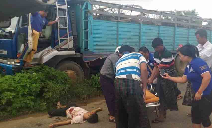 ကျောက်မဲတွင် ကျွဲနွားတင်ကား အပစ်ခံရပြီး လူ ၃ ဦးသေ၊ ၁ ဦး ဒဏ်ရာရ