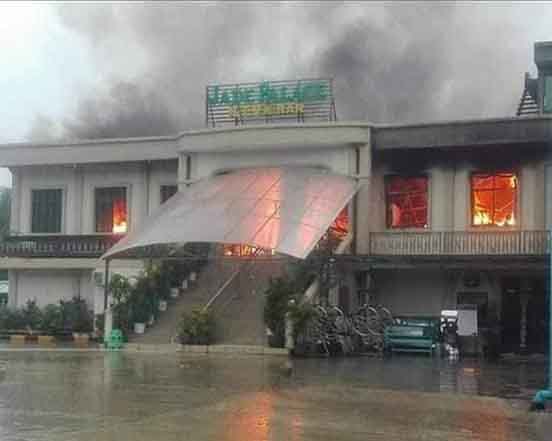 ဖားကန့်မြို့နယ်တွင် ကေတီဗွီဆိုင် မီးလောင်မှုဖြစ်ပွား