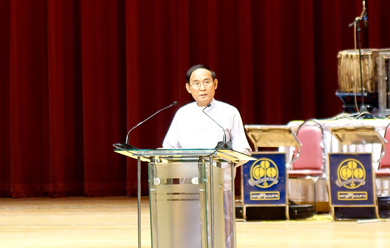 ဒီမိုကရေစီအပင်ပေါက် အညွန့်ချိုးမခံရရေး ဝိုင်းဝန်းစောင့်ရှောက်ရန် သမ္မတ တိုက်တွန်း