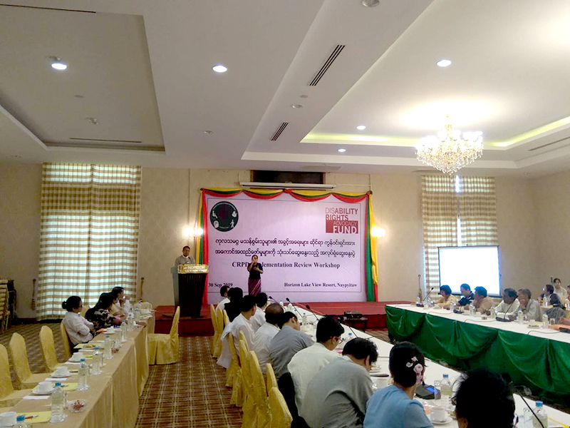 မသန်စွမ်းသူများ လွယ်ကူစွာ သွားလာနိုင်ရန် နေပြည်တော်ကို စံပြနေရာ သတ်မှတ် လုပ်ဆောင်မည်