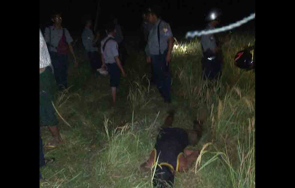 လူသတ်မှုတရားခံပြေး ၁ ဦးကို ကညွတ်ကွင်းမြို့အနီးတွင် အသေပစ်ခတ်ဖမ်းဆီး