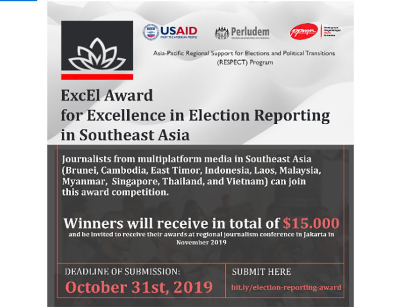 ExcEl Award 2019 အရှေ့တောင်အာရှ ရွေးကောက်ပွဲဆိုင်ရာ အကောင်းဆုံးသတင်းဆု ယှဉ်ပြိုင်နိုင်