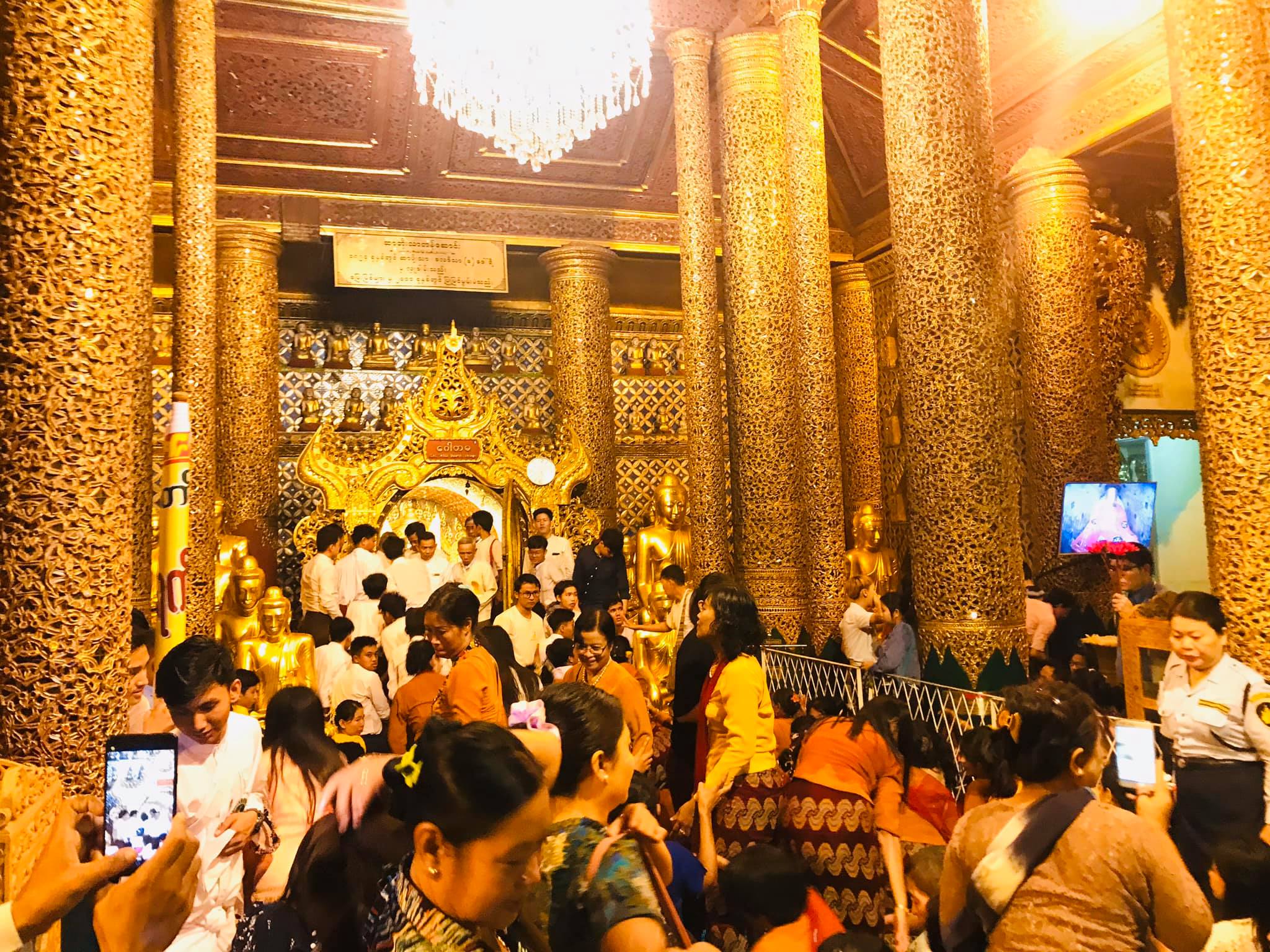 တန်ဆောင်မုန်းလပြည့်နေ့ ရွှေတိဂုံစေတီတော် မသိုးသင်္ကန်း ပူဇော်ပွဲမြင်ကွင်းပုံရိပ်များ
