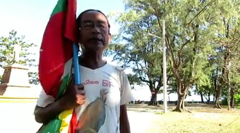 ငြိမ်းချမ်းရေးအတွက် တကိုယ်တော်လမ်းလျှောက်ဆန္ဒပြသူ ထောင်ဒဏ် ၁၅ ရက် ချမှတ်ခံရ