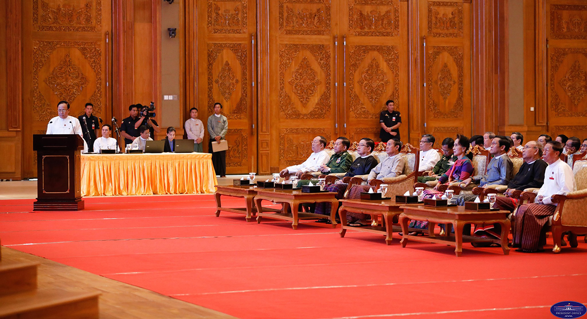 မြန်မာအပေါ် တရားစွဲဆိုထားသည့်ကိစ္စ ပြန်တုံ့ပြန်ရန် စီစဉ်ထားမှု သမ္မတရုံးတွင် ရှင်းလင်း