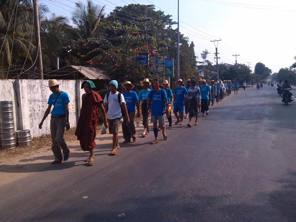ျငိမ္းခ်မ္းေရးခရီး႐ွည္ လမ္းေလွ်ာက္သူမ်ား ေတာင္ငူေရာက္