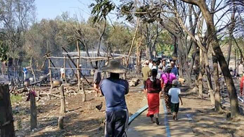 လပွတ္တာမြို့နယ်အတွင်း ဆိုလာပြားမှတဆင့် မီးလောင်၊ နေအိမ် ၁၉ လုံး ဆုံးရှုံး